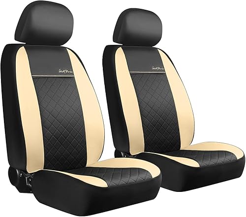 Miniatura 8 de GIANT PANDA - Fundas para asiento delantero de automóvil, fundas de cuero para asientos individuales de respaldo bajo para automóviles, camiones,