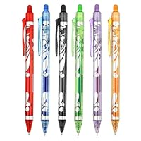 PATIKIL 6Pcs Erasable Gel Pens, 0.5mm Heat Erasable Pens for Fabric Disappearing Ink Pen Fabric Marking for Sewing Drawing Writing, Multicolor Ink