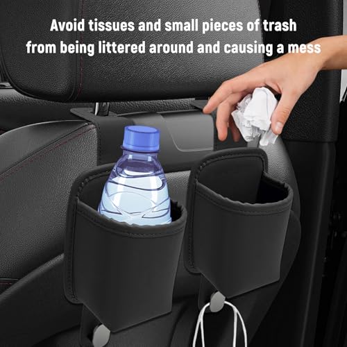 Portavasos para asiento de carro 2 piezas negro miniatura 6