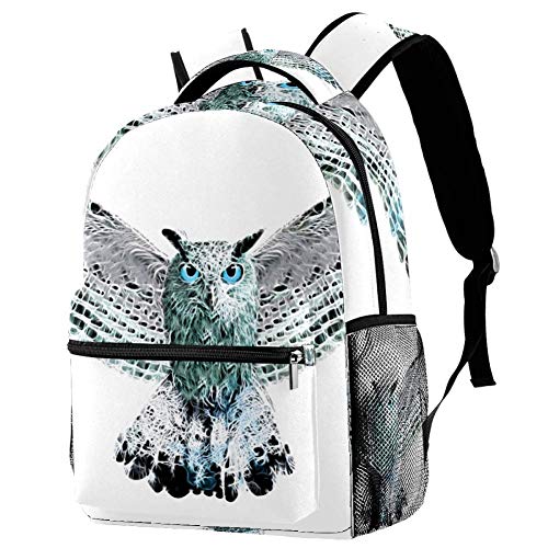 Mochila Escolar Águila Volando Bolsa para la Escuela Unisex de Viaje Casual para Niños