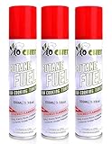 Jo Chef Butane Fuel Refill, Fuel Canister, Universal Refill Gas Lighter, Kitchen Torch, Fuel Butane Torch fluid – Universal Tip – (3 Cans)