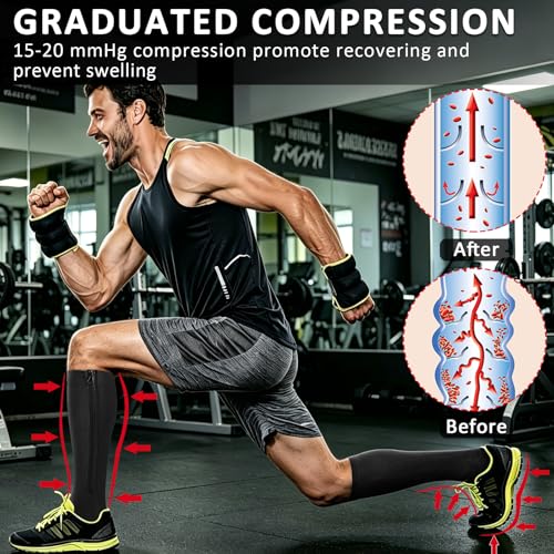 Image of Ailaka Medical 15-20 mmHg Zipper Compression Socks Women Men