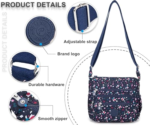 Image of Pealwel Women Shoulder Handbag Roomy Multiple Pockets Bag Ladies Crossbody Purse Tote Top Handle Satchel