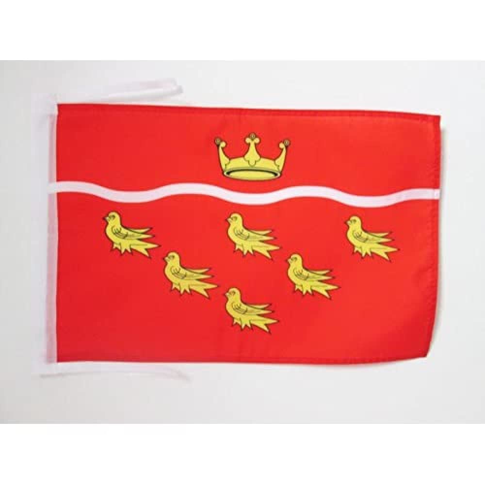 Iran Old Persia Flag 18'' x 12'' cords - Persian SMALL flags 30 x 45cm - Banner 18x12 in - AZ FLAG — view 1095