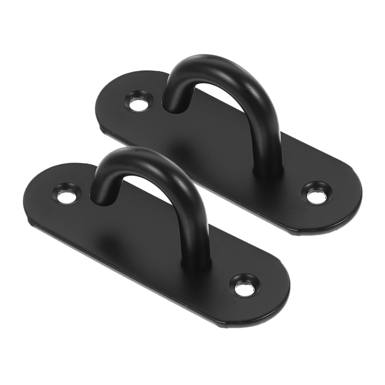 Sosoport Ancla De Ejercicio De Pared Cuerdas Ganchos De Alambre Ganchos En S para Colgar Bar Colgante Manijas De Bandas De Resistencia Manos Black Acero Inoxidable 304