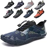 zapatos piel hombre vestir Material: los zapatos acuáticos deportivos están hechos de tela ultraligera, transpirable y elástica. Plantilla gruesa que protege contra erizos de mar, piedras afiladas y arena caliente