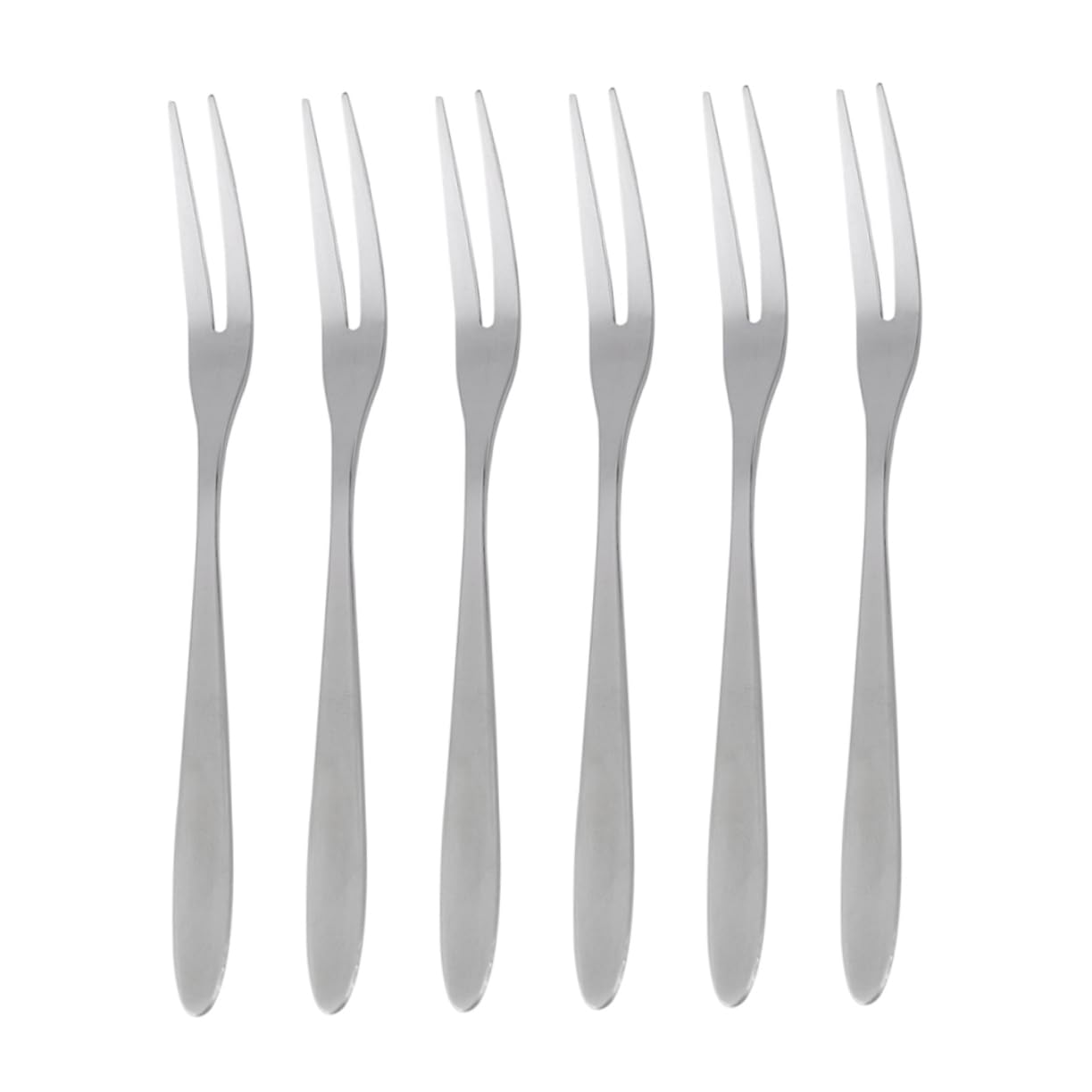 BESTYASH 20Pcs Stainless Steel Fruit Forks Two Prong Dessert Forks for Parties Banquets and Home Use and Stylish Tableware for Appetizers and Cake Serving