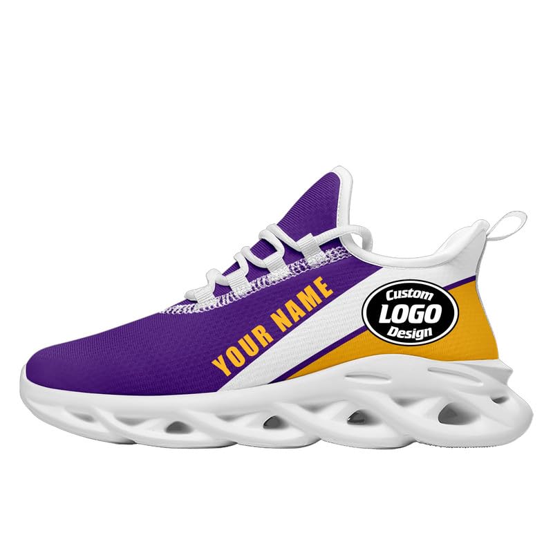 Custom Mens Baseball Shoes Personalized Lightweight Running Sneakers Lace-up Hiking Sport Shoes Casual Footwear