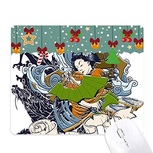 Tapis de souris Femme Samouraï, le cadeau de Noël idéal pour passionnés de gaming