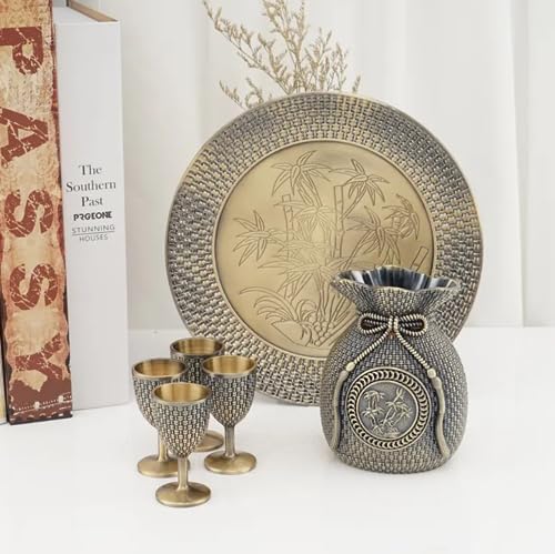Tasses à thé turques ciselées avec plateau de service - 6
