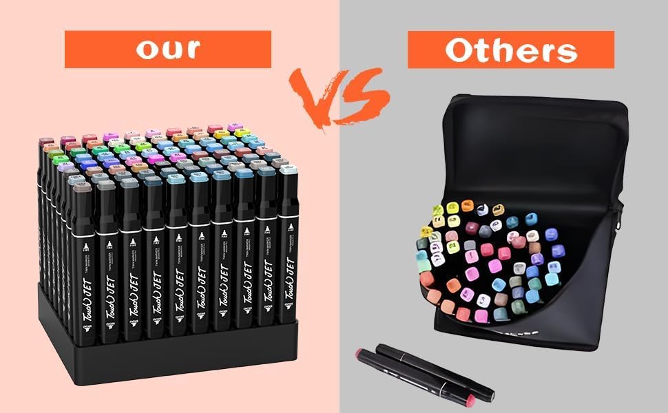 Alcohol Markers, 80 Colors Dual Tip Art Markers, Drawing, Coloring Marker for Kids Sketching Adult Coloring - Image 4