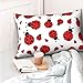 CBIUICLTD Housse de coussin à fermeture éclair, motif coccinelles mouchetées, 50,8 x 76,2 cm, douce et confortable, infroissable, taille standard
