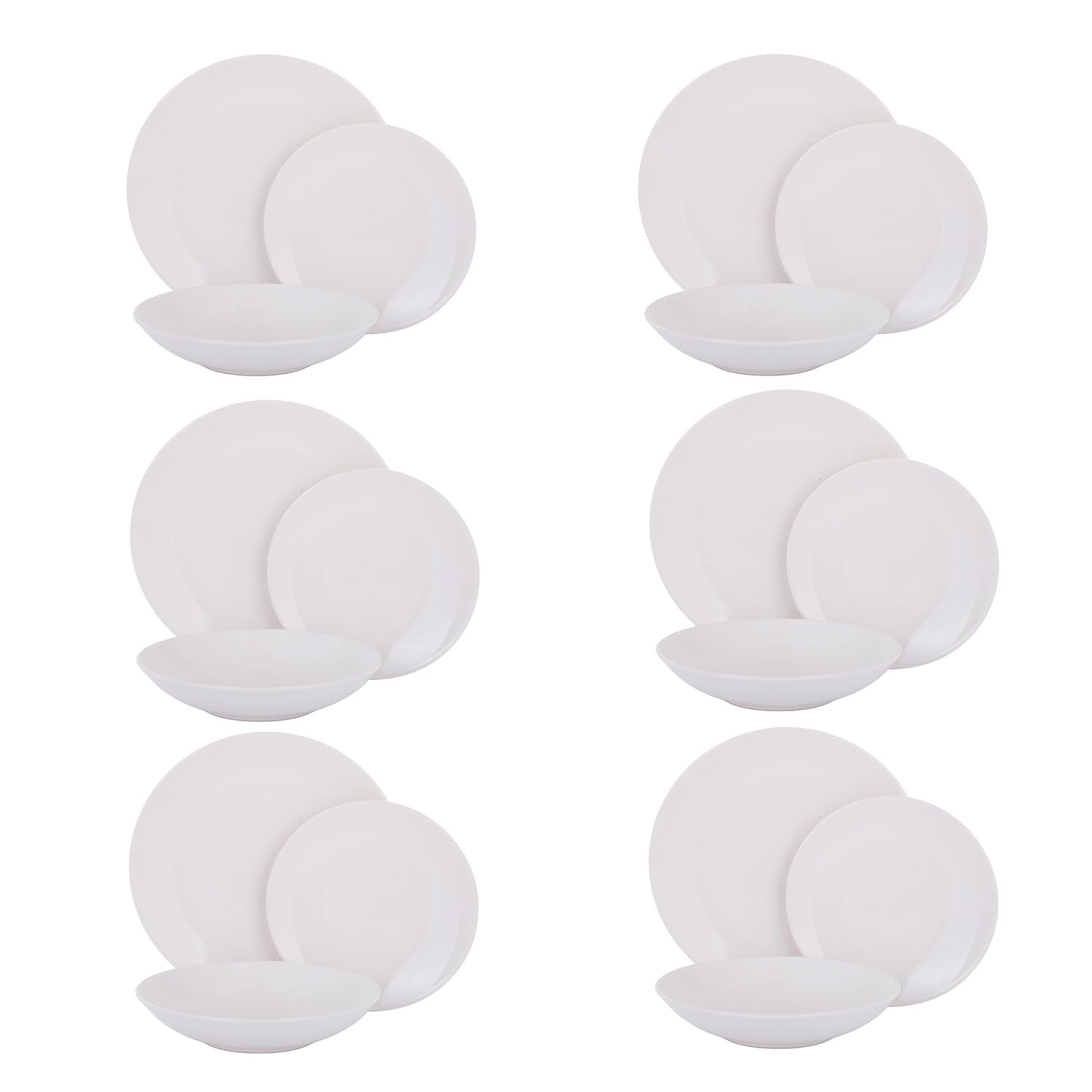Servizio 18 piatti terracotta crema Style