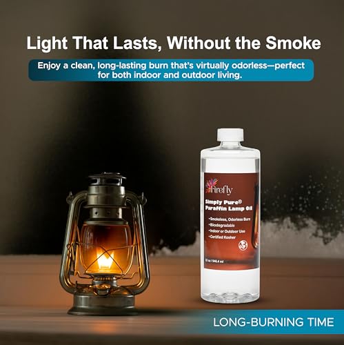 Image of Firefly - Paraffin Lamp Oil 32 oz - Smokeless Indoor Fuel