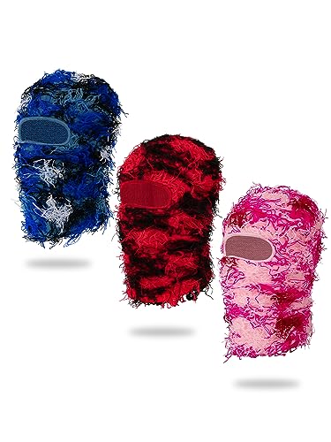 MGBPEI Distressed Balaclava Ski Mask for Men/Women Knitted Full Face Ski Mask Windproof Neck Warmer