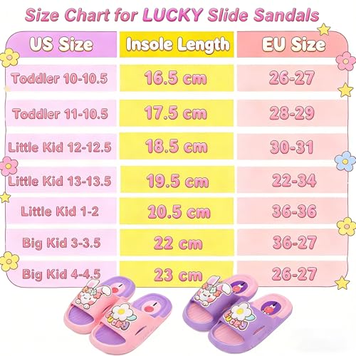 Image of Bunny Kids slides, Girls Slides Non-slip Summer Beach Pool Shoes Toddler Cartoon Slide Sandals Indoor& Outdoor Garden Slippers Shower Shoes