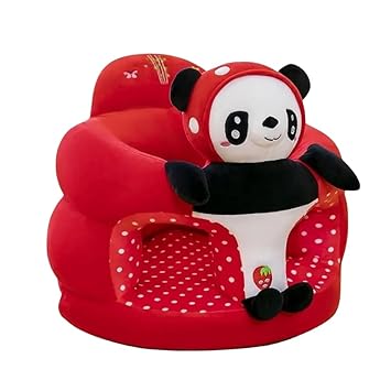 45cm Baby Sofa Seat Or Rocking Chair for Kids 5 Months to 3 Years Soft Plush Cushion Supporting Training Seat Playing Sofa Chair for Kids Baby Boy & Girl (Red Panda, Standard)
