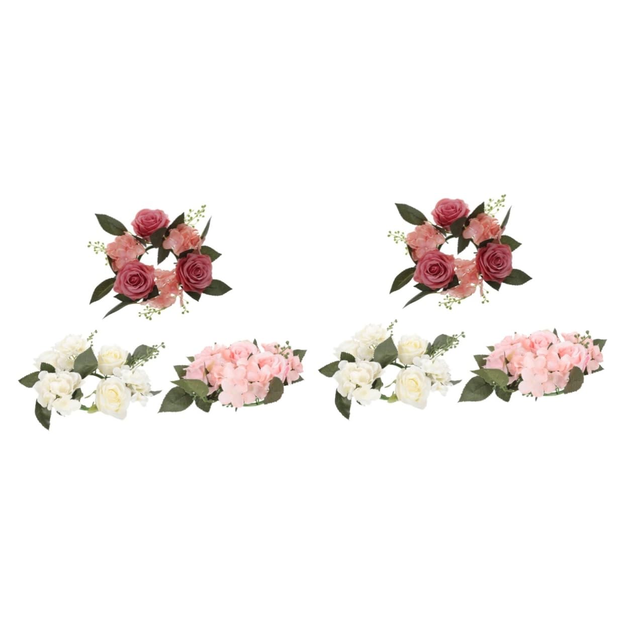 Couronne de roses artificielles bourgogne haut de gamme pour arche de mariage