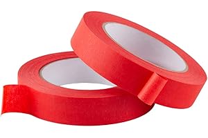 Lichamp Red Masking Tape (2 Inch x 110 Yards) - 2 Pack