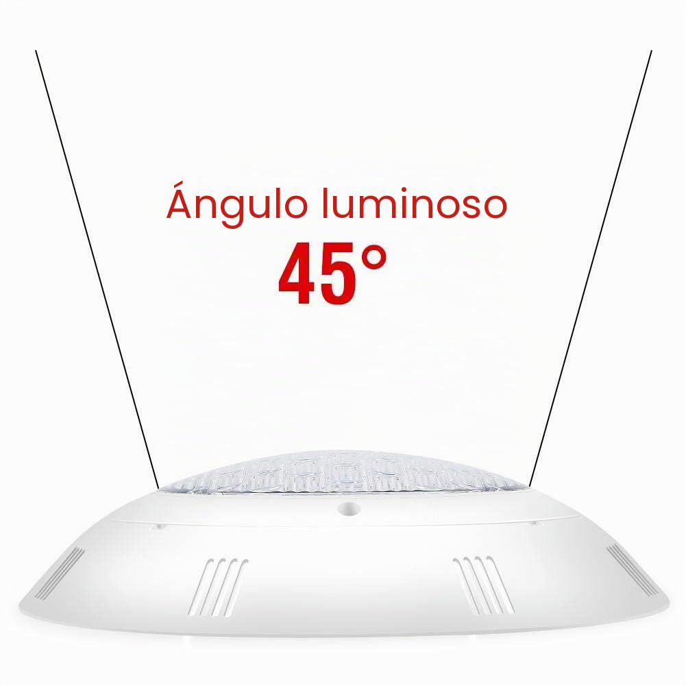 Luz LED Sumergible RGB, 18W, Control Remoto, IP68 Impermeable, 7 Colores Ajustables, con Cables, para Piscina, Fuente, Estanque
