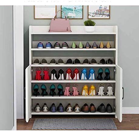 Shoe Rack Shelf Console Cabinet Simple Multi-Layer Large Capacity Shoe Cabinet Storage Cabinet Wooden Shoes(E)