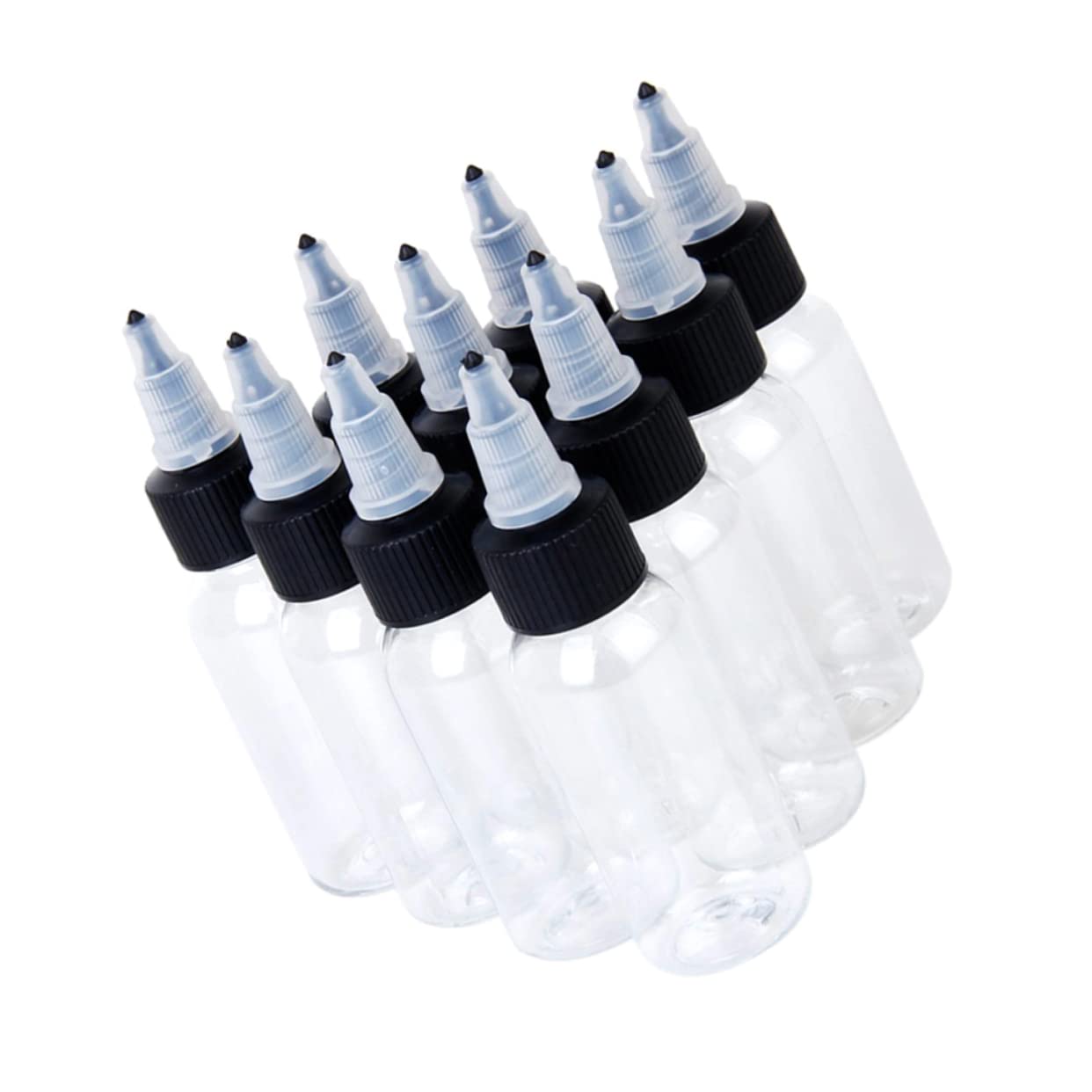 3 Sätze Farbmaterialverpackungsflasche Klare Pigmentflaschen Leere Pigmentbehälter Leere Tintenflasche Tätowiermittelflasche Tattoo-zubehör Pigmentflasche 10 Stück * 3