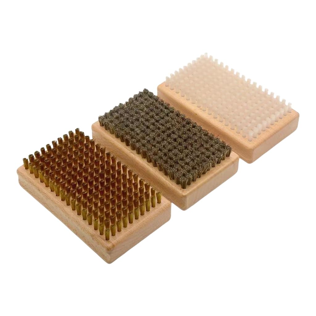 Cepillos reutilizables para cera de esquí, moler y pulir