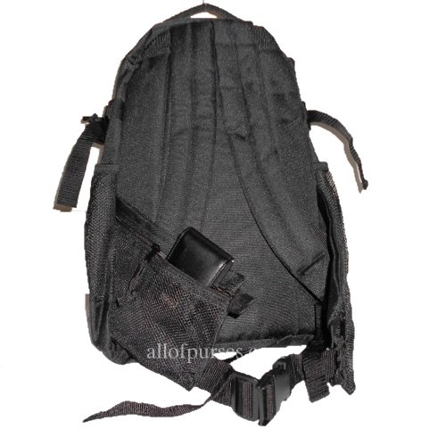 Mochila deportiva negra tipo riñonera LOEM miniatura 2