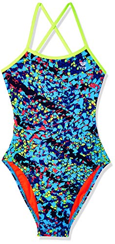 TYR Women's Oceania Trinityfit Swimsuits, Size 36, Blue