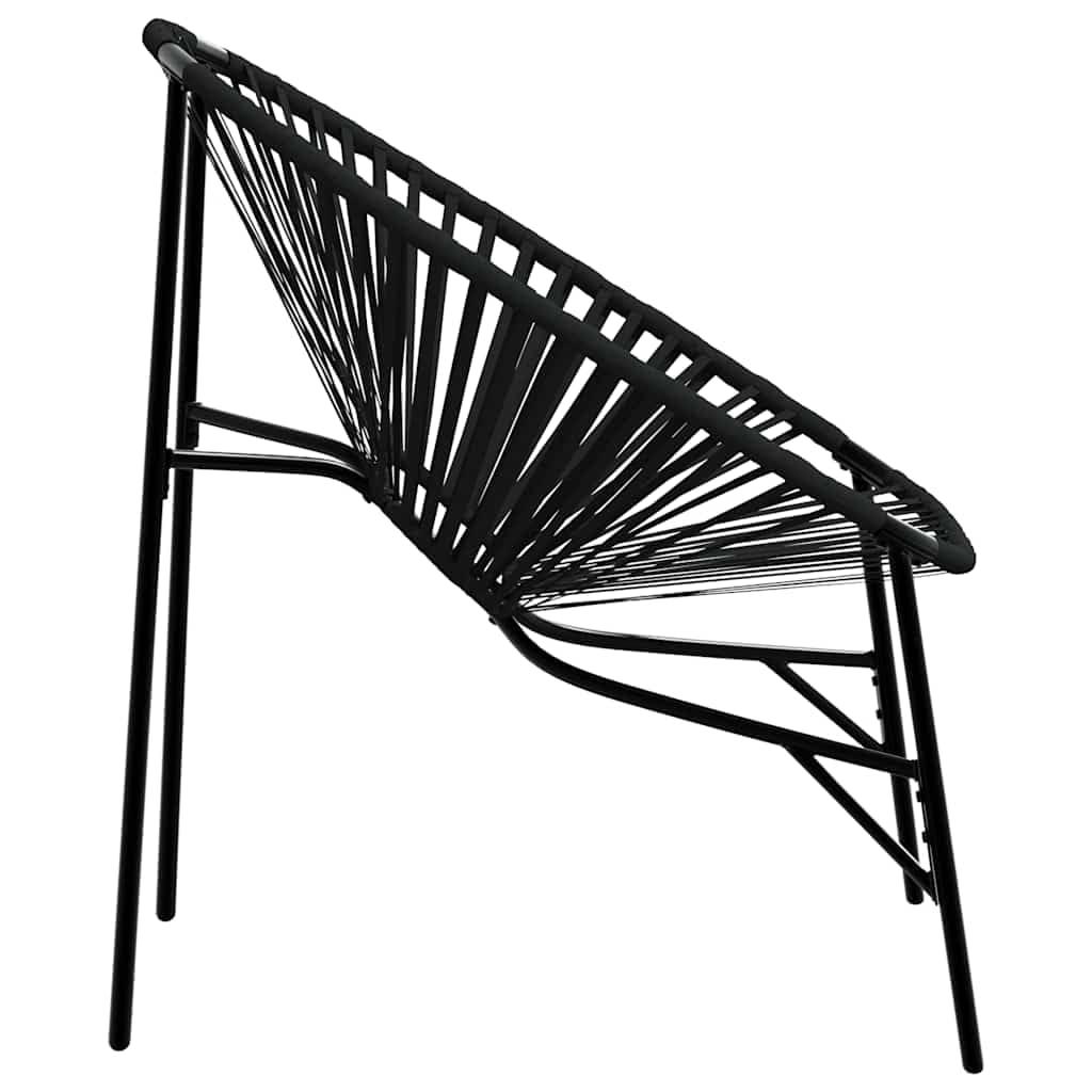 vidaXL Chaise œuf de Jardin Noir résine tressée, Chaise Oeuf, siège de Jardin, Chaise de Patio, Chaise de Jardin, siège d'extérieur