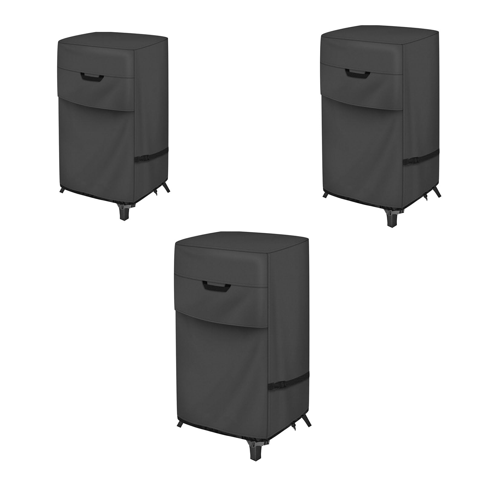 Protezione completa per affumicatore, design antivento e antipolvere, traspirante, per griglie all'aperto, protezione resistente per affumicatori