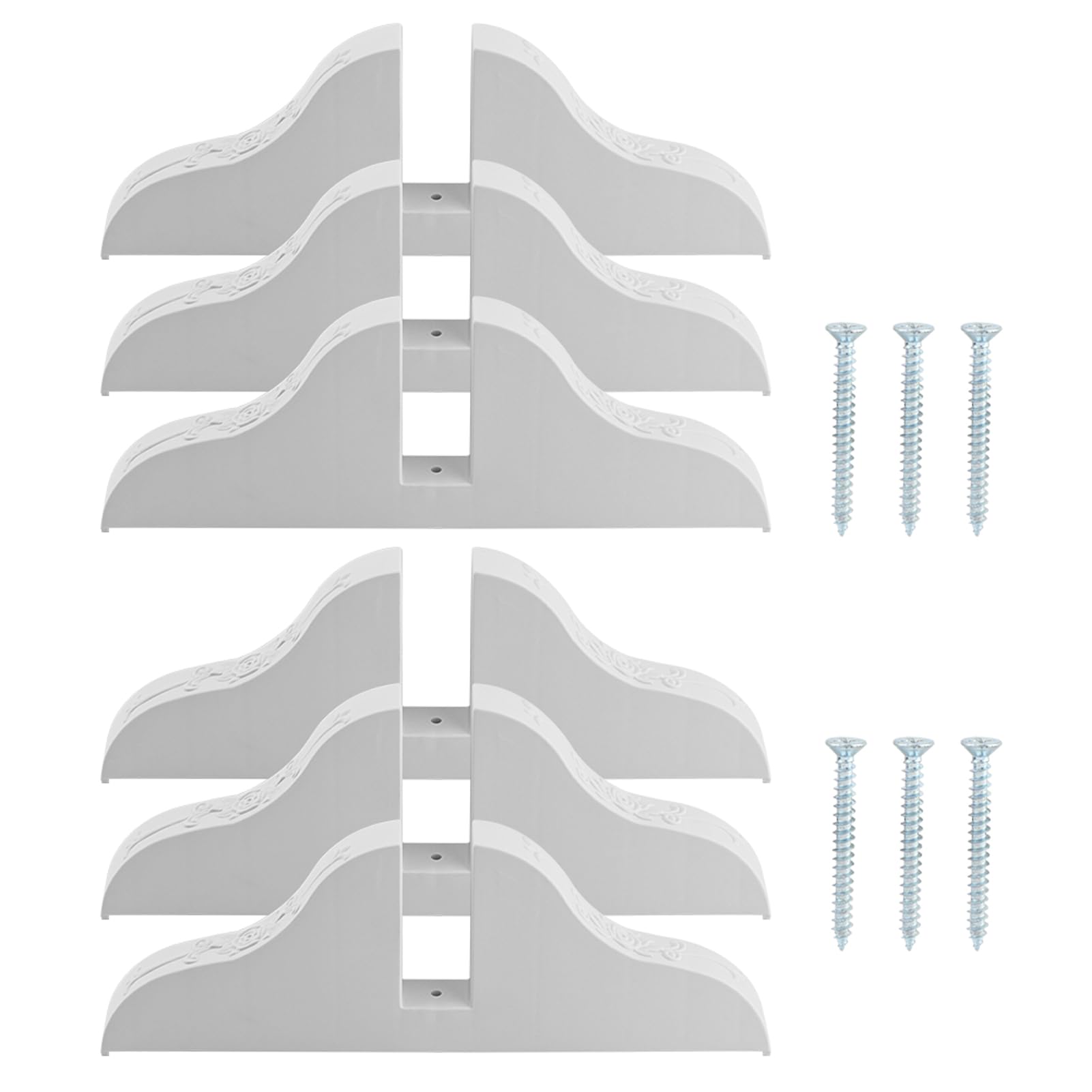 Photo 1 of Oryqvane 6 Pack Room Divider Stands (White)