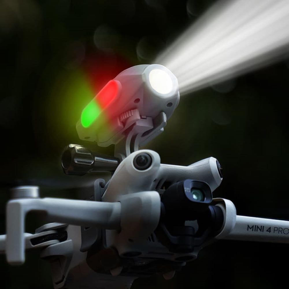 GetZget® Sunnylife Multipurpose Led Search Light Compatible with DJI Avata 1/2, Mini 3/4 pro, Mavic 3, Air 2s, Air 3, Cycle, 10m Long Coverage 4 Different Operating Mode Led Accessories