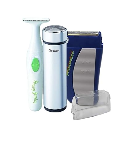 Afeitadora eléctrica personal ES412 Cleancut, recortadora corporal PS335, afeitadora de viaje de bolsillo Hawaii, combo de valor Cleancut