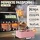 KNUSPERLIEBE® Ninja Heißluftfritteuse Zubehör Set 12-teilig für Airfryer, Ninja Foodi AF300, AF400,AF451, Double Stack 7,6L-9.5L und Dual Zone Air Fryer, BPA-Frei | Air Fryer Accessories inkl. E-BOOK