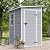 JUMMICO Outdoor Storage Shed, 5 x 4 FT Resin Shed with Floor and Lockable Door, Plastic Garden Tool Outside Sheds for Patio Backyard Lawn