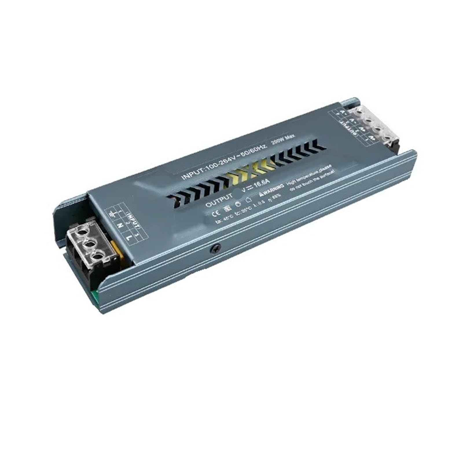 NVSFZGIYG AC100-240V to DC12/24V Switching Power Supply LED Lighting Transformer 60W 100W 200W 300W 400W Driver(200W,24V)