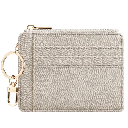 Image of Sodsay Card Case Slim Front Pocket Wallet for Women Credit Card Holder with Keychain | Slim, Front Pocket, Credit Card Holder, with Keychain