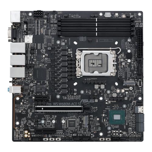 PRO WS W680M-ACE SE Scheda madre Intel Micro ATX, DDR5 LGA 1700, 8 SATA 6Gb/s, 2 slot M.2, 2 Ethernet Intel 1Gb/s, DisplayPort, HDMI, USB 3.2 Gen 2 e Type-C - Scheda madre - Immagine 6