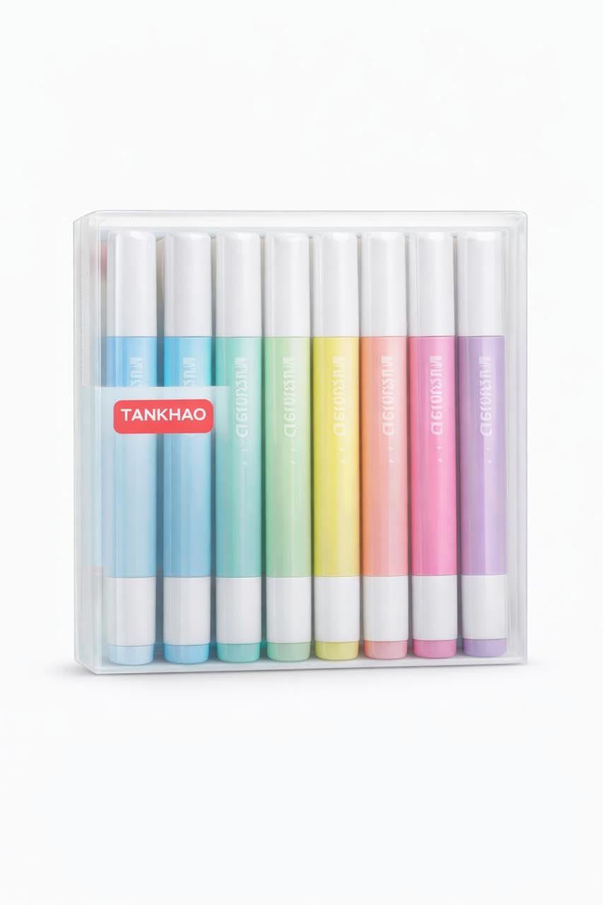 Water Floating Pastel Pen Set, 8 Colors, Smooth Writing, Quick Dry Ink, Aesthetic Gel Pens for Bullet Journal, School, College Notes and Stationery