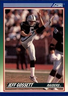 1990 Score Football Card #438 Jeff Gossett