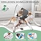 Supet Halskrause Hund zum Verhindern des Leckens mit weichem Polster, klare Elizabeth-Recovery-Halskrause nach Operation, Alternative Kopfkrause für große, mittlere und kleine Hunde(Black,L)