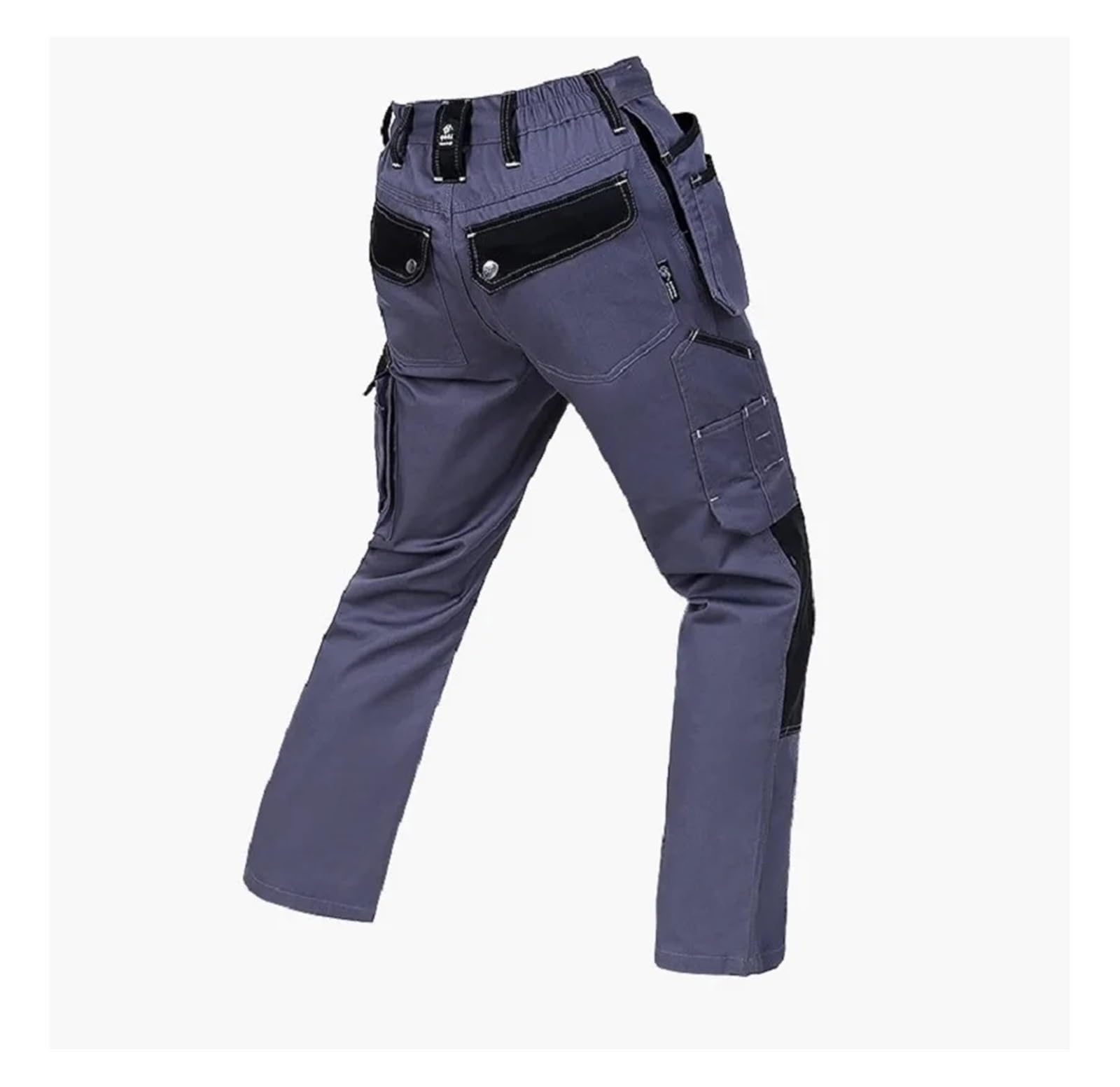 Pantalones de Trabajo Hombre Pantalones de Soldadura funcionales, Multibolsillos, Resistentes al Desgaste, a Prueba Suciedad y antichispas, Reflectantes