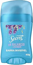 Desodorante Antitranspirante em Barra Secret Aroma de Lavanda com pH Balanceado 45g