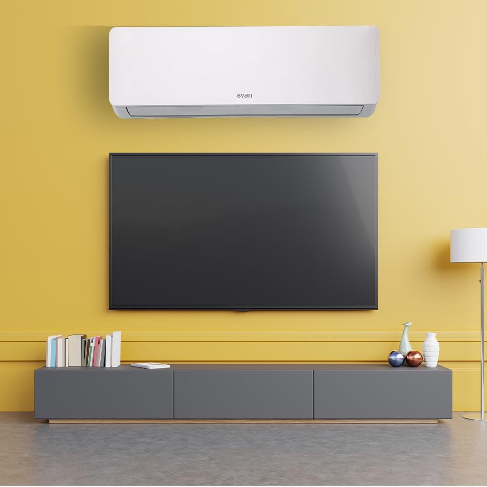 Svan Aire Acondicionado Split, 24000 BTU SAAS2401W. Bomba de Calor, Mando a Distancia, Temporizador, Clasificación Energética A++