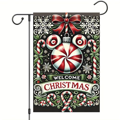 Drapeau de jardin de Noël Welcome pour sublimer l'allée et l'entrée de maison