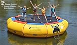 Island Hopper 17' Bounce N Splash Padded Water Bouncer