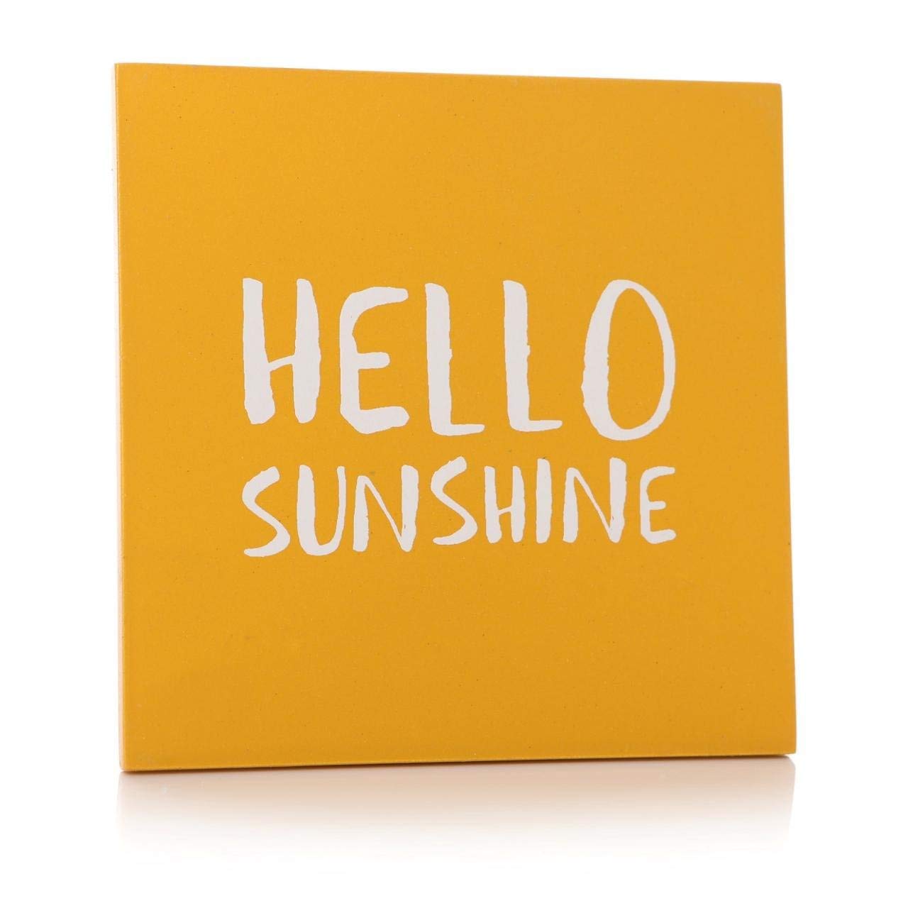 Shruti Yellow Happy Coaster"Hello Sunshine" Single Coaster