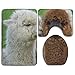 Produktbild MrRui Beacon Alpacas 3er-Pack Badteppich-Set Anti-Rutsch-Flanell für Damen und Herren Antibakterielle WC-Sitze, Badteppich, Badaccessoires