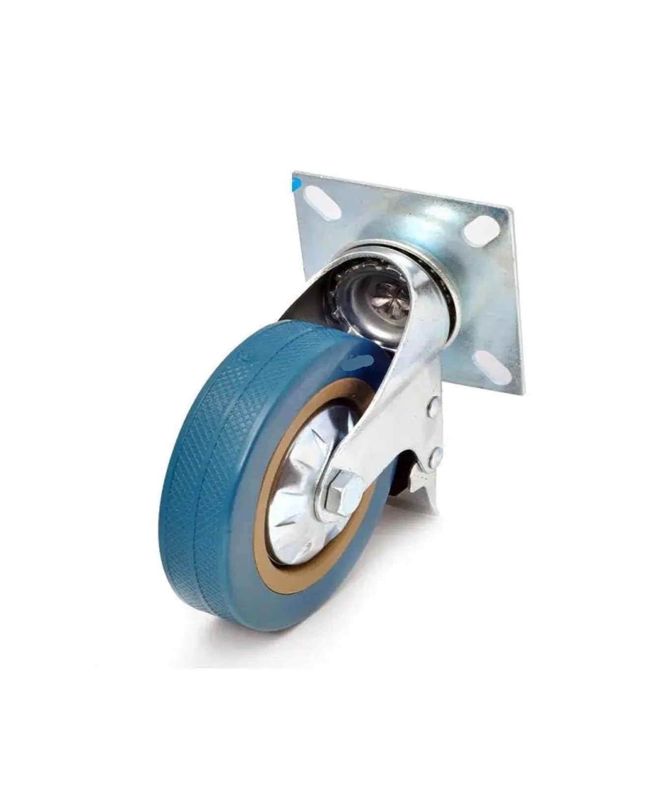 Mxxdmopd 5V 1 Piece 4 Inch Pvc Swivel Wheel Flat Bottom Industrial Caster Trolley Refrigeration